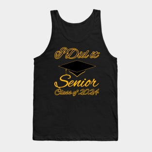 I Did It, Senior Class of 2024 Tank Top